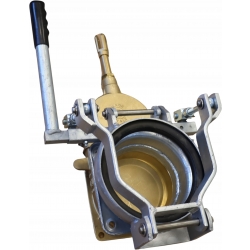 ZASUWA BECZKOWOZU MZ 4 CALI 2x FLANSZA KOŁNIERZE + SZYBKOZŁĄCZE ŻEŃSKIE